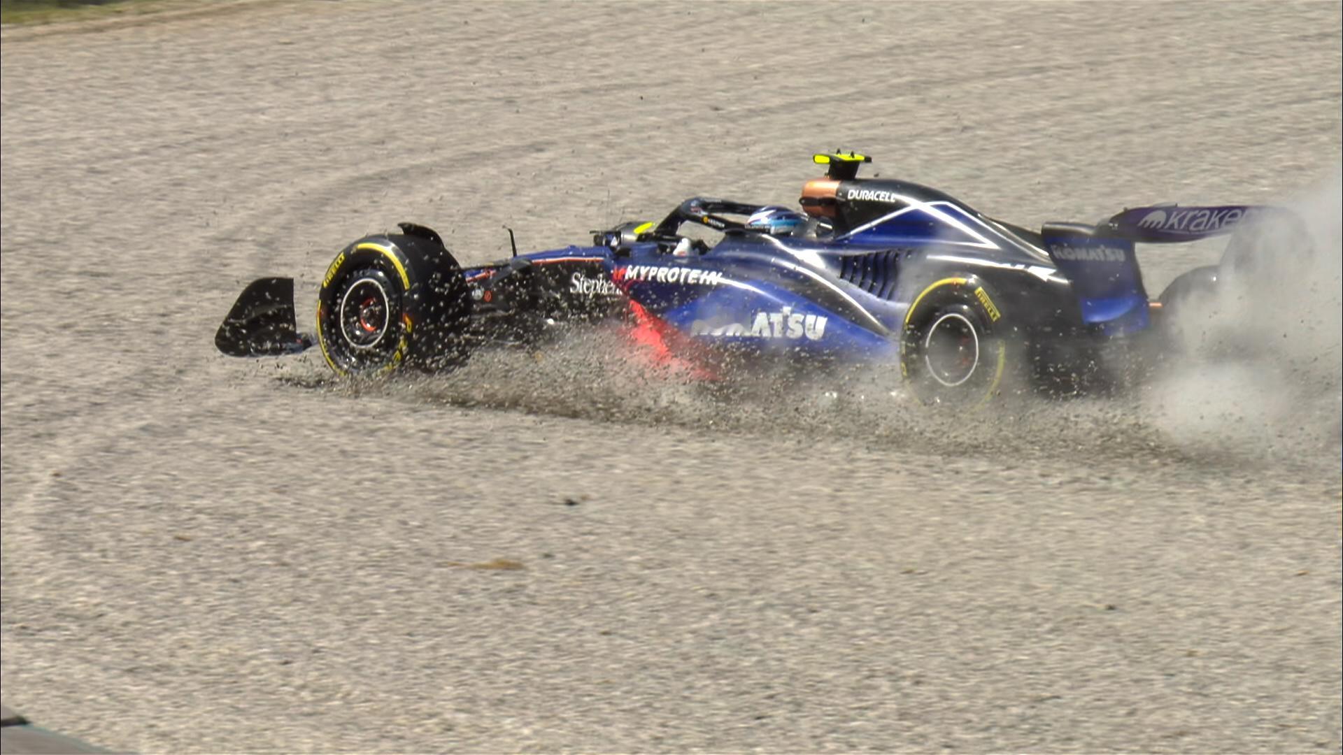 差一点 还好还好[收到]#F1##赛车##2024f1意大利大奖赛# ​​​