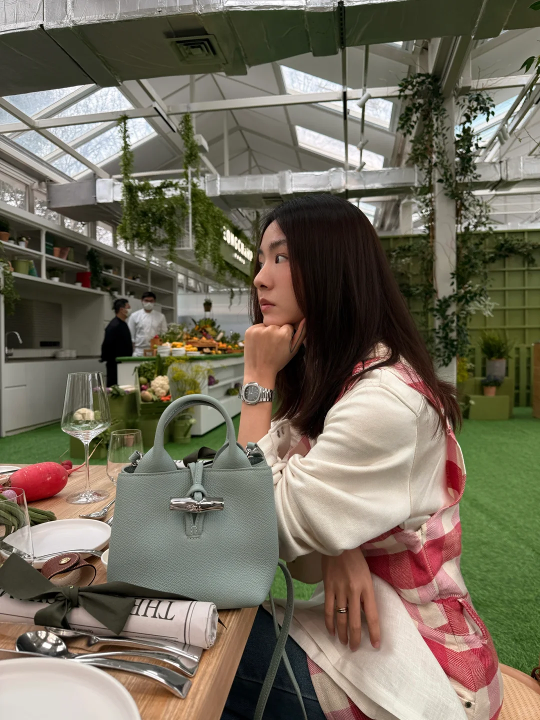 在森林里吃饭🌳🥕🍅🧺