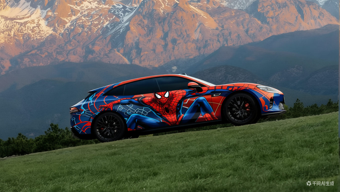 用AI给启境GT7做了两张钢铁侠和蜘蛛侠的涂装，好看吗？启境gt7