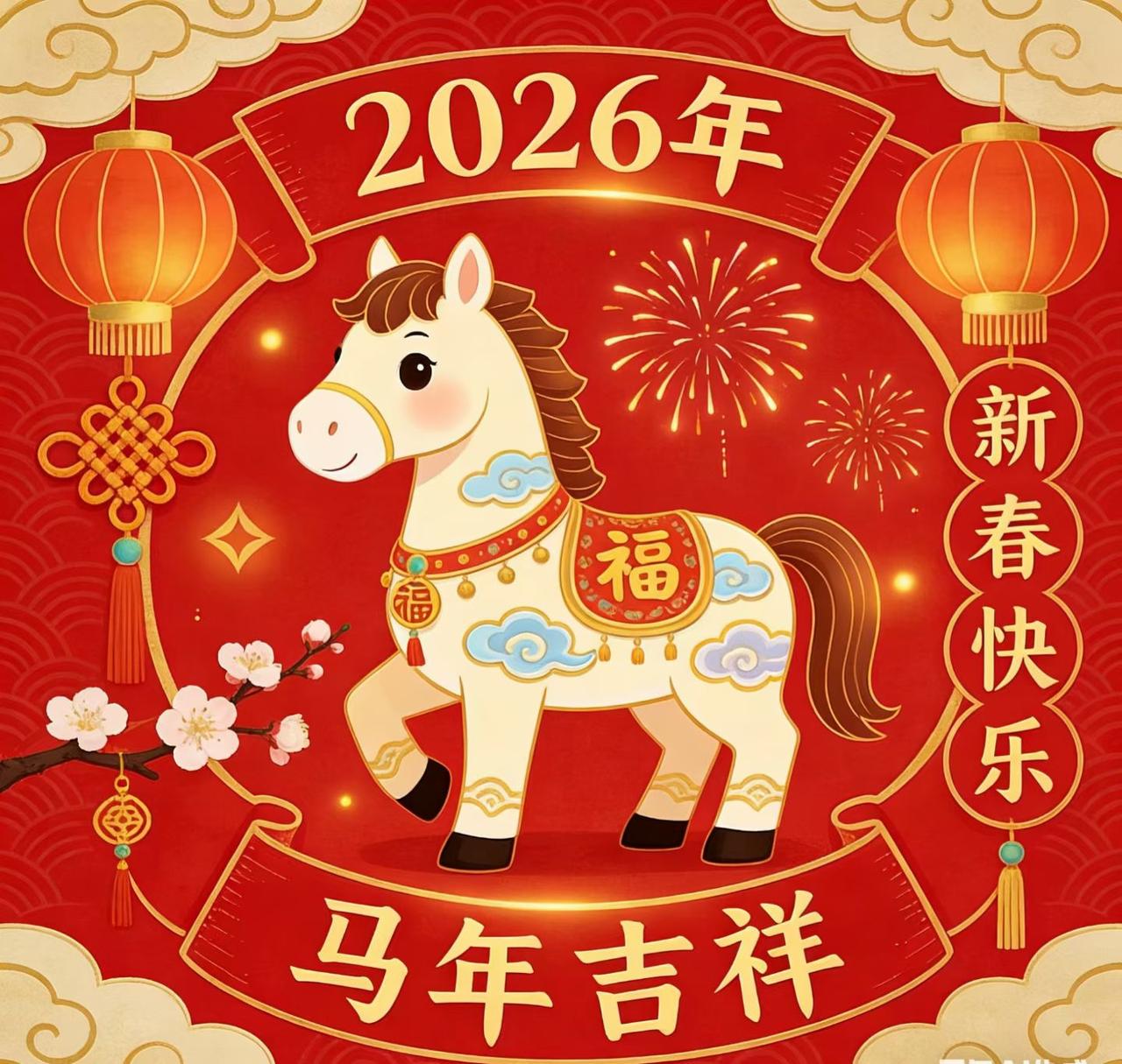 今天是2026年2月17日，
正月初一[烟花][爆竹]
骏马驰程开新局
瑞年纳福