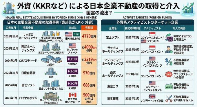 这是大家都知道的吗？虚弱的日本现在正被外资疯狂收购。据说未来5~7年内，日本的不