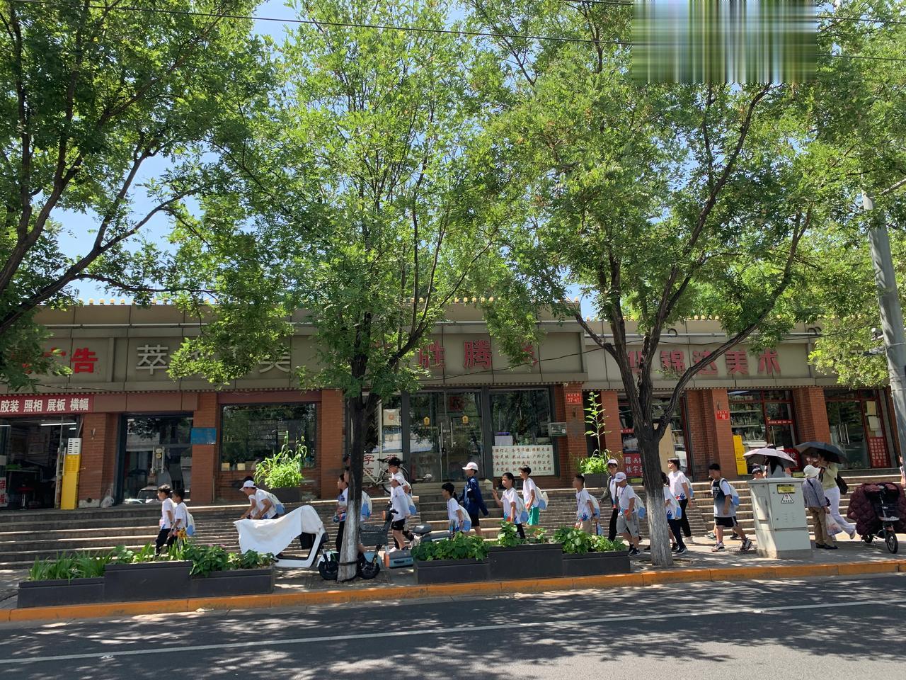 来北京游学的这些孩子真让人心疼，这么热的天，在大街上游走，一个个无精打采，这是来
