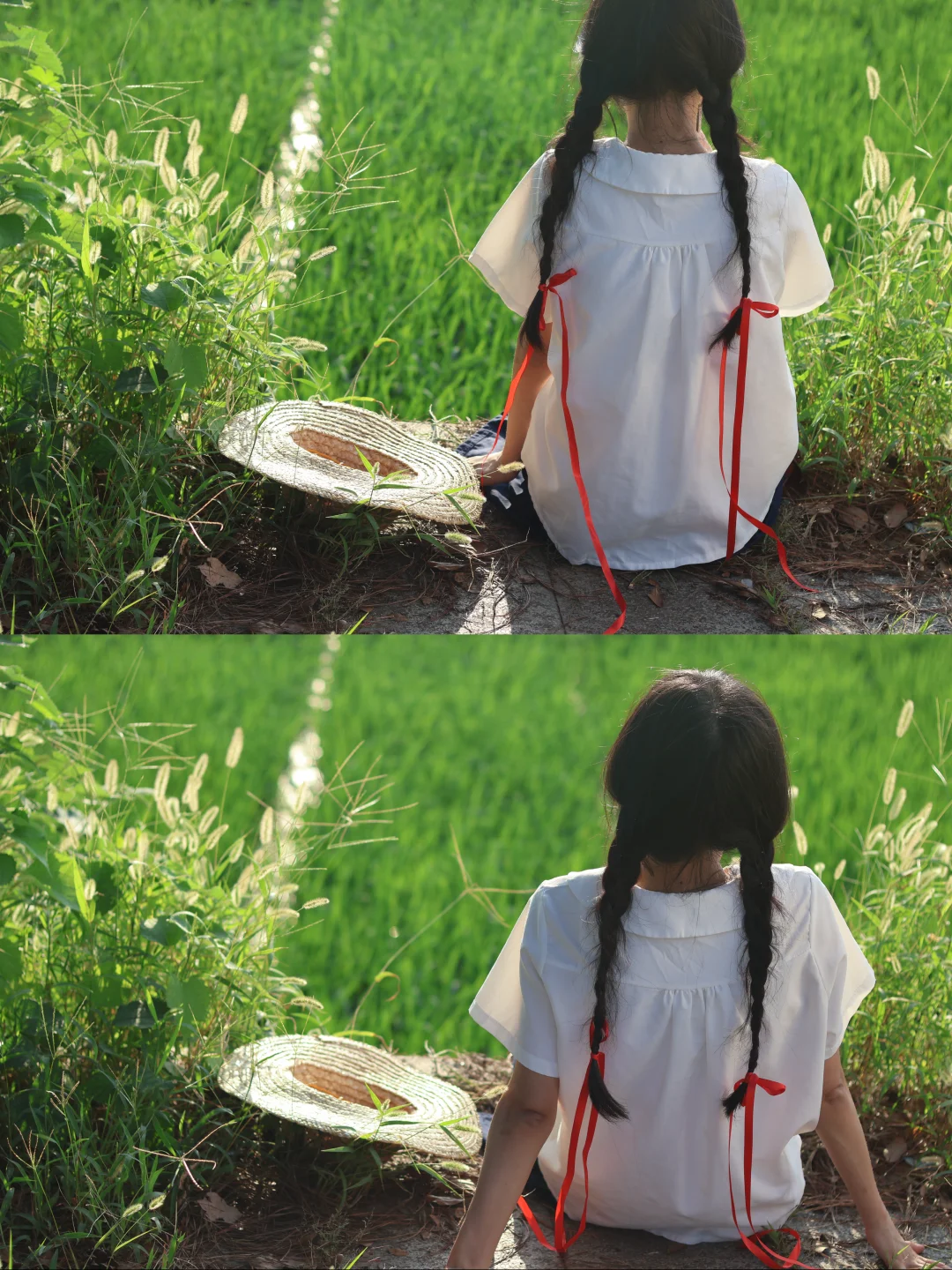 夏日稻田🌾电影氛围感拍照📸