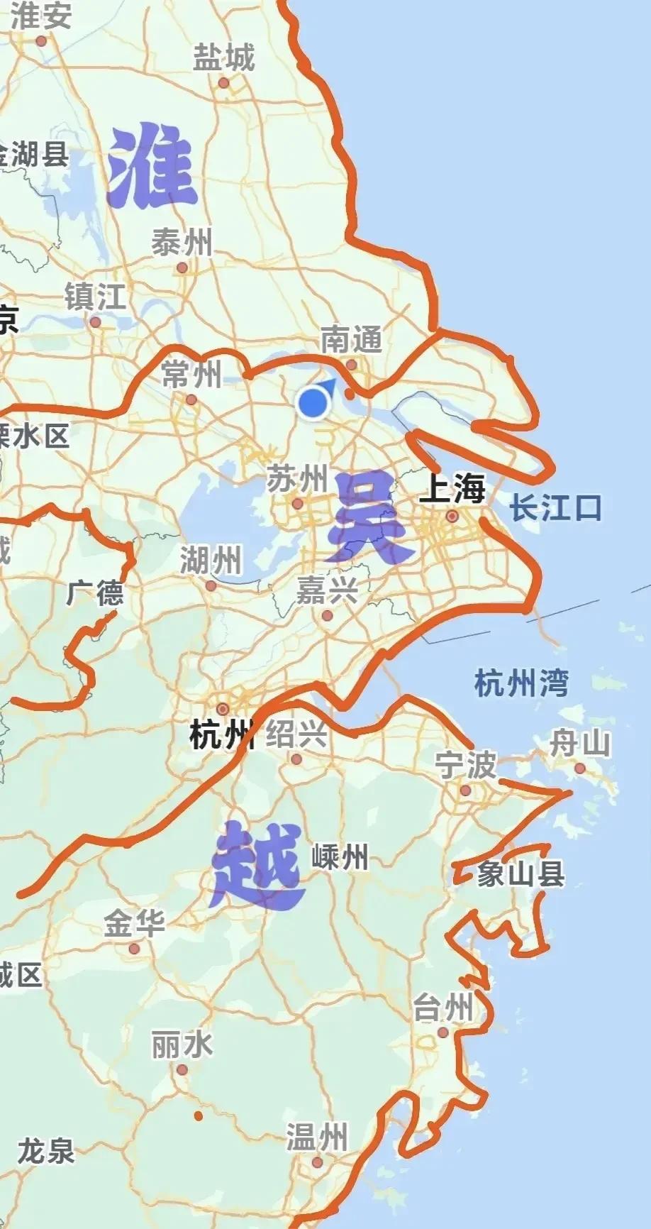 以前没有国，只有部落，这一带的风俗本就相近，是后来有了国，才分为吴和越，吴越文化
