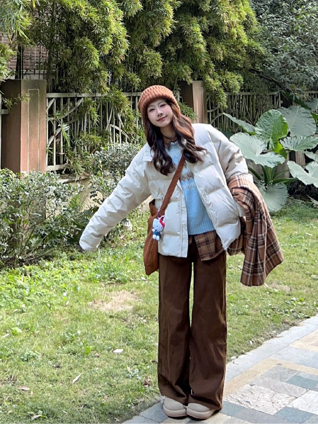 🍂秋冬脱了外套也美丽~蓝白➕棕复古耐看