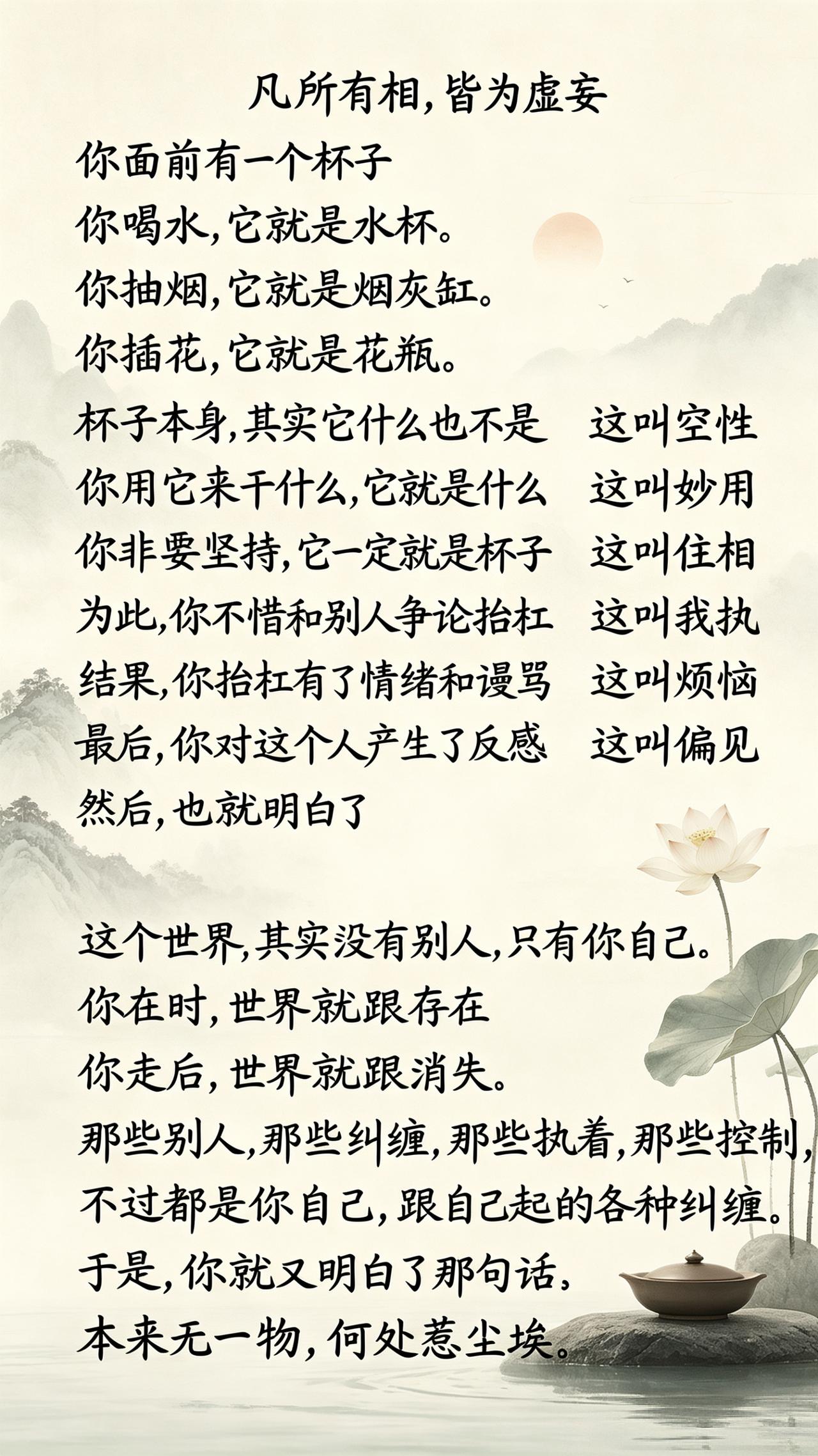 凡有所相，皆为虚妄。修心语录