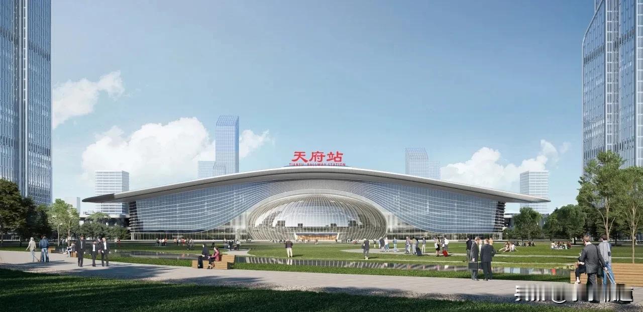 成都这座高铁站全面进入屋面施工阶段，项目建设进度条再次刷新。
天府站位于四川省成