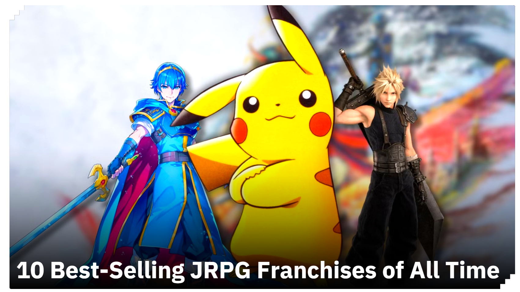 海外媒体dualshockers整理统计出全球累计销量最高的十大JRPG系列，《