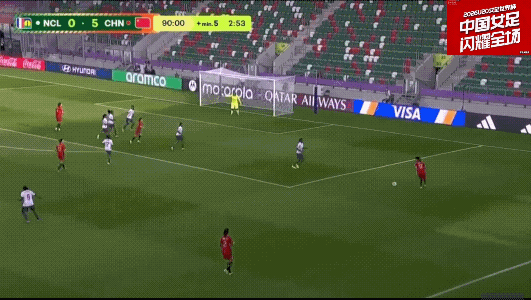 中国u20女足最终在u20 世界杯首场比赛5：0击败新喀里多尼亚，取得世界杯开门
