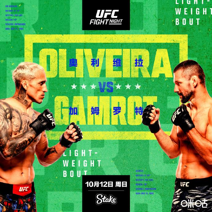 本周日有奥利维拉的比赛！