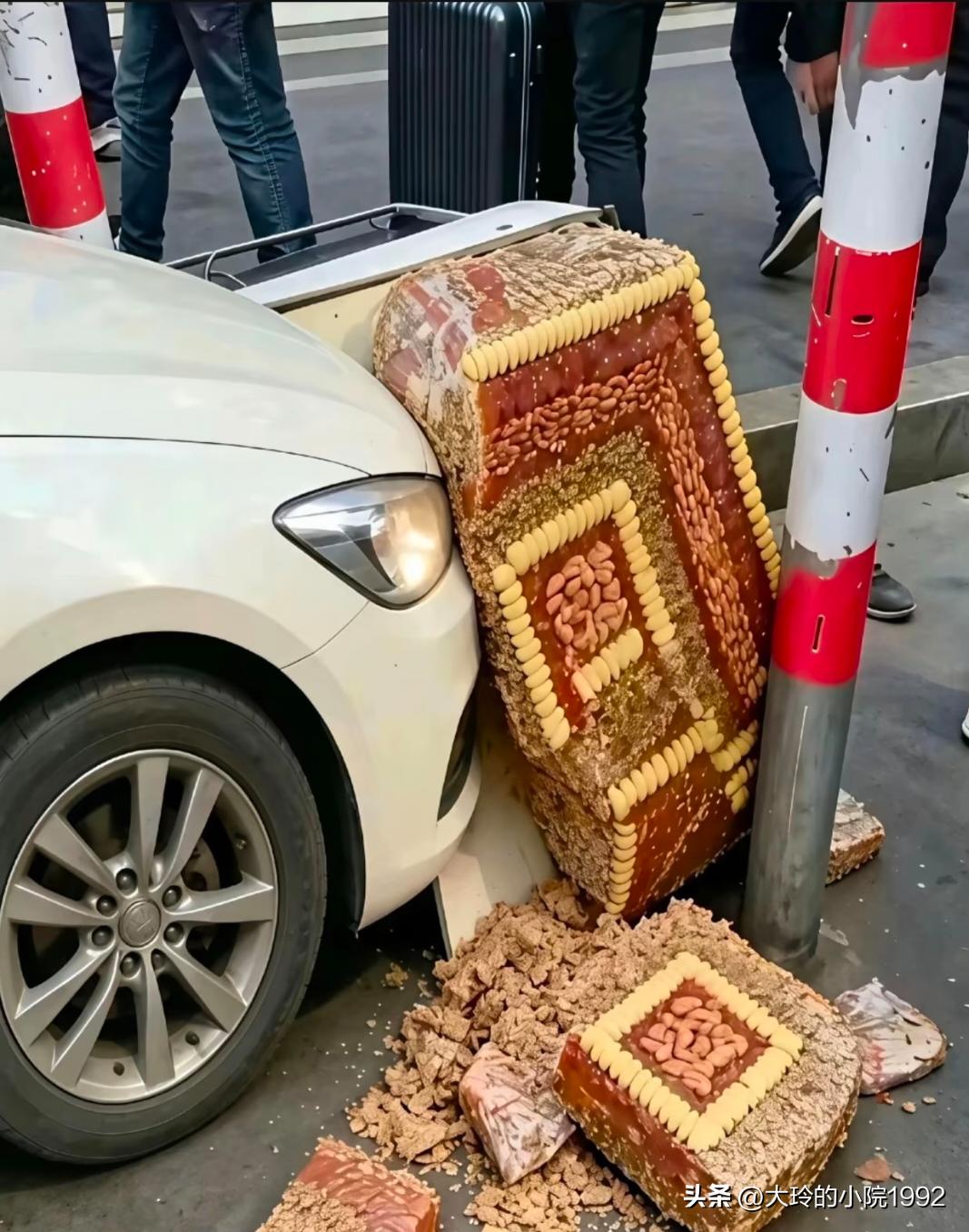 切糕到底为什么这么贵啊？这车主还想赔几百块钱就完事，真的要赔好几万吗？里面是有什