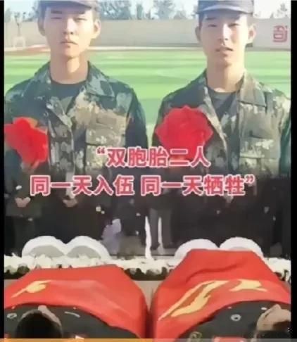 双胞胎兄弟同一天入伍，同一天牺牲。

将军坟前无人问，戏子家事天下知，不赞网红，