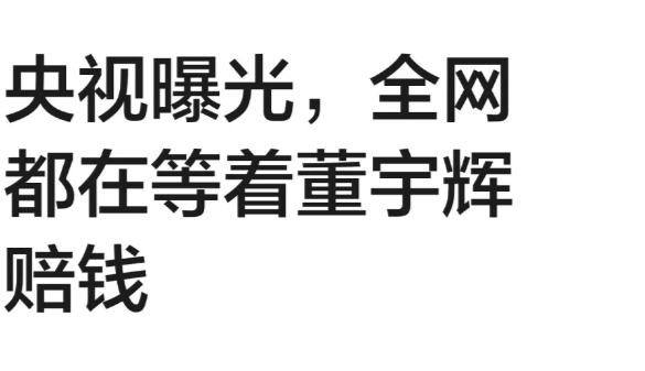 董宇辉直到现在还不道歉，也不谈赔偿，是我没想到的

现在品牌方和带货主播都是全额