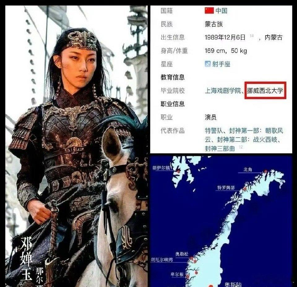 那尔那茜定向上上戏，又违约去挪威留学，AI说根本没这个大学，还自称上戏助教被上戏