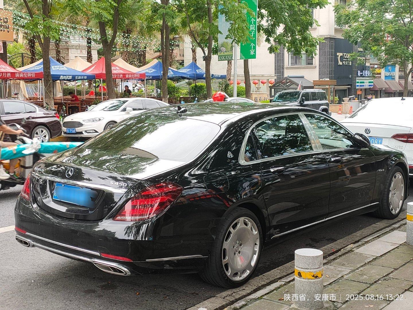 汽车汽车街拍我与汽车的日常奔驰 奔驰S450 安康