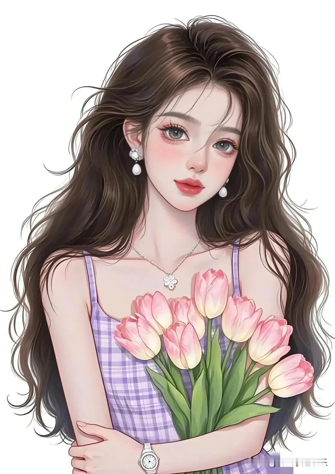 谁的少女心被击中？这捧花甜妹闺蜜头像，糖分超标啦。