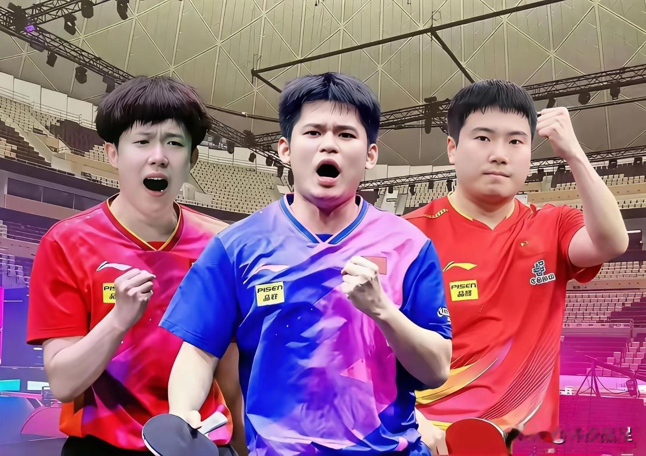 国乒今晨以3-2逆转战胜日本队晋级男团决赛，太艰难了！
1.太艰难了，拥有世界排