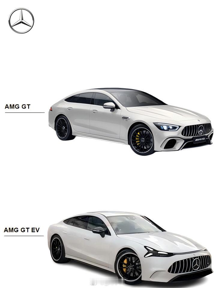 #奔驰AMG GT燃油版和纯电版# 奔驰AMG GT燃油版和纯电版，哪个更有GT