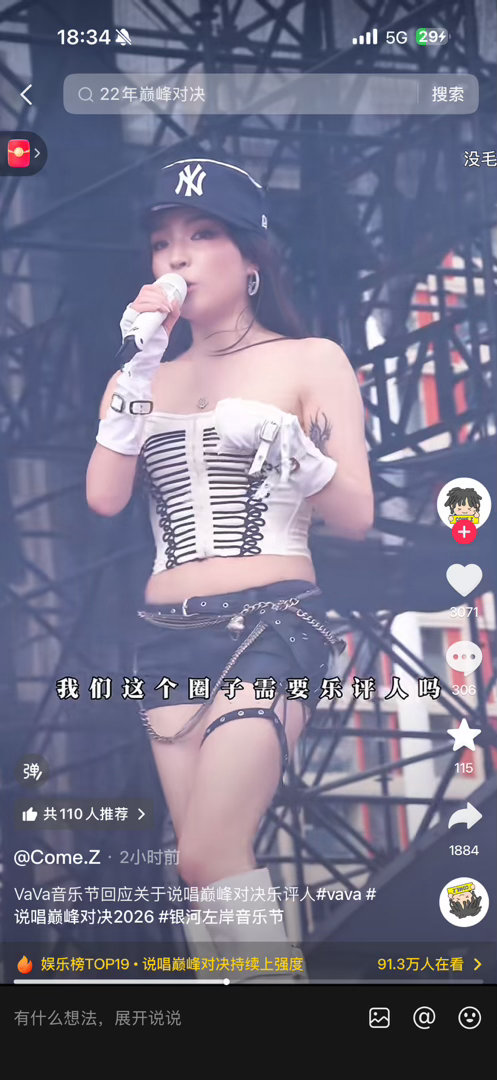 我看了Vava在音乐节上的发言啊，我很同意。「我们这个圈子需要乐评人，需要的是给
