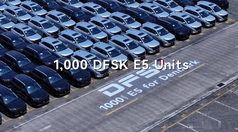 赛力斯加速出海脚步，今天1000台蓝电E5已从重庆发往丹麦。[色] ​​​