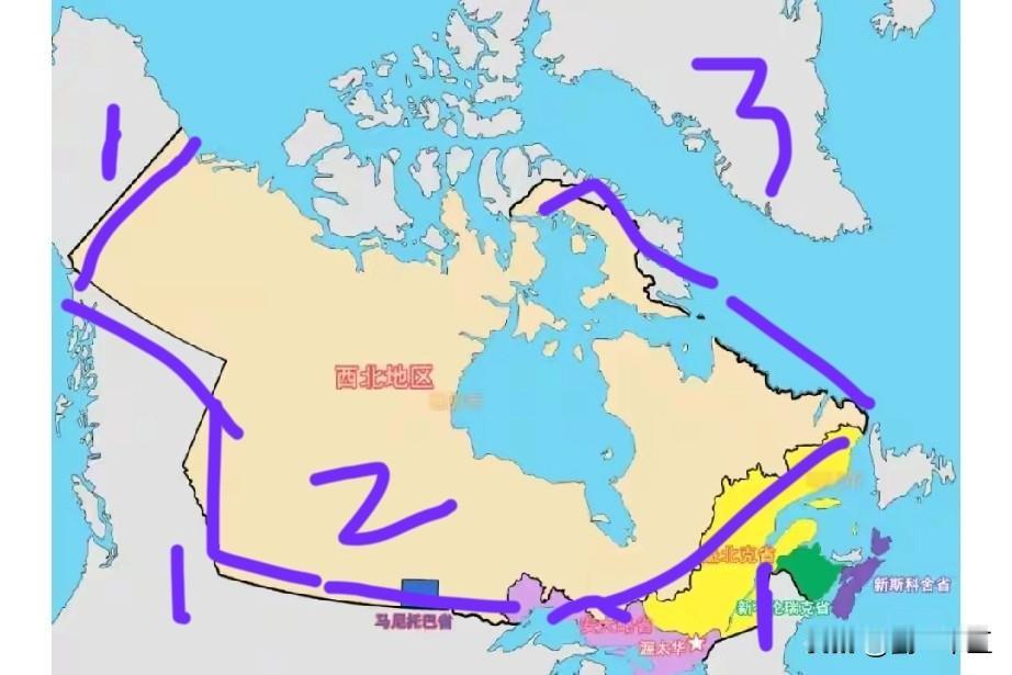 加拿大的未来还是非常悲催的。挨着美国的都是美国的菜，这是邻居们的宿命。
美国从三