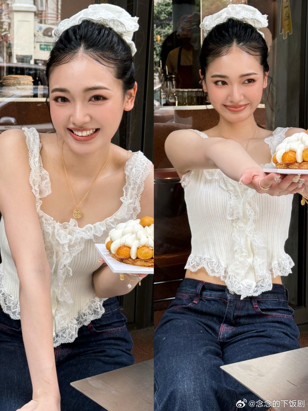 心动的信号[超话]吃吃两组生日穿搭不过千裙子美孙涵清25岁生日同款穿搭，真是除了