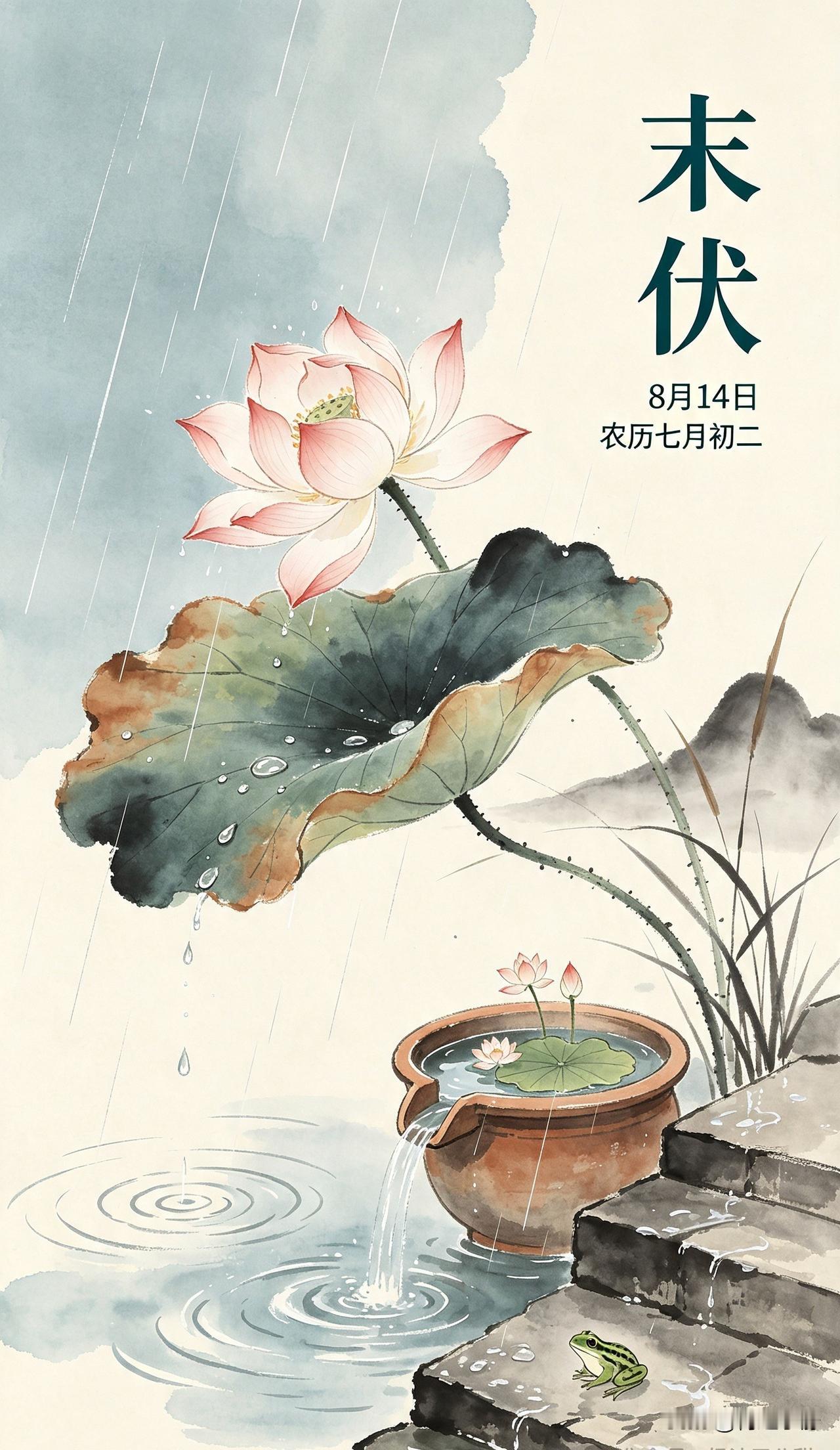 🍂²⁰²⁶/₀₈.₁₄ᵕ̈ 周末｜恰逢末伏☕️🍃
当末伏遇见周末，暑气缓缓收