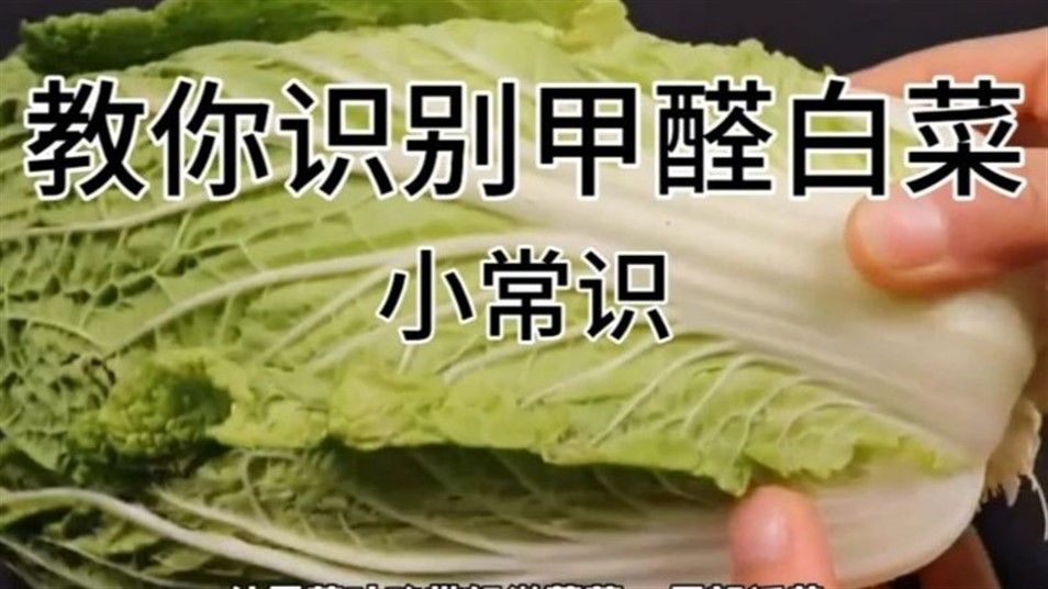 怎样辨别甲醛白菜！