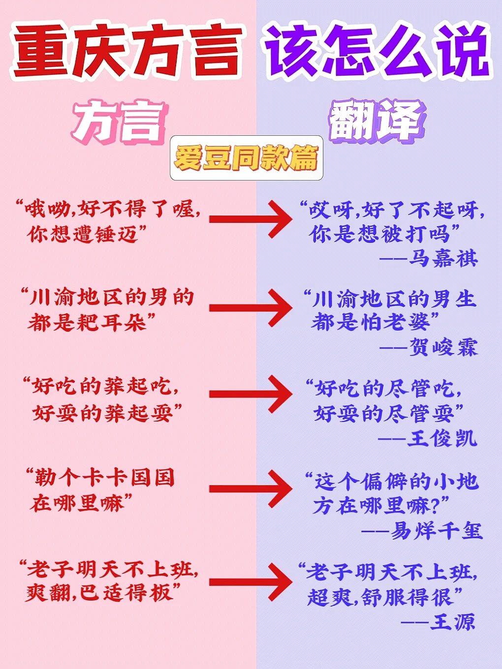 重庆言子有好好耍，来看一哈撒，说出重庆味