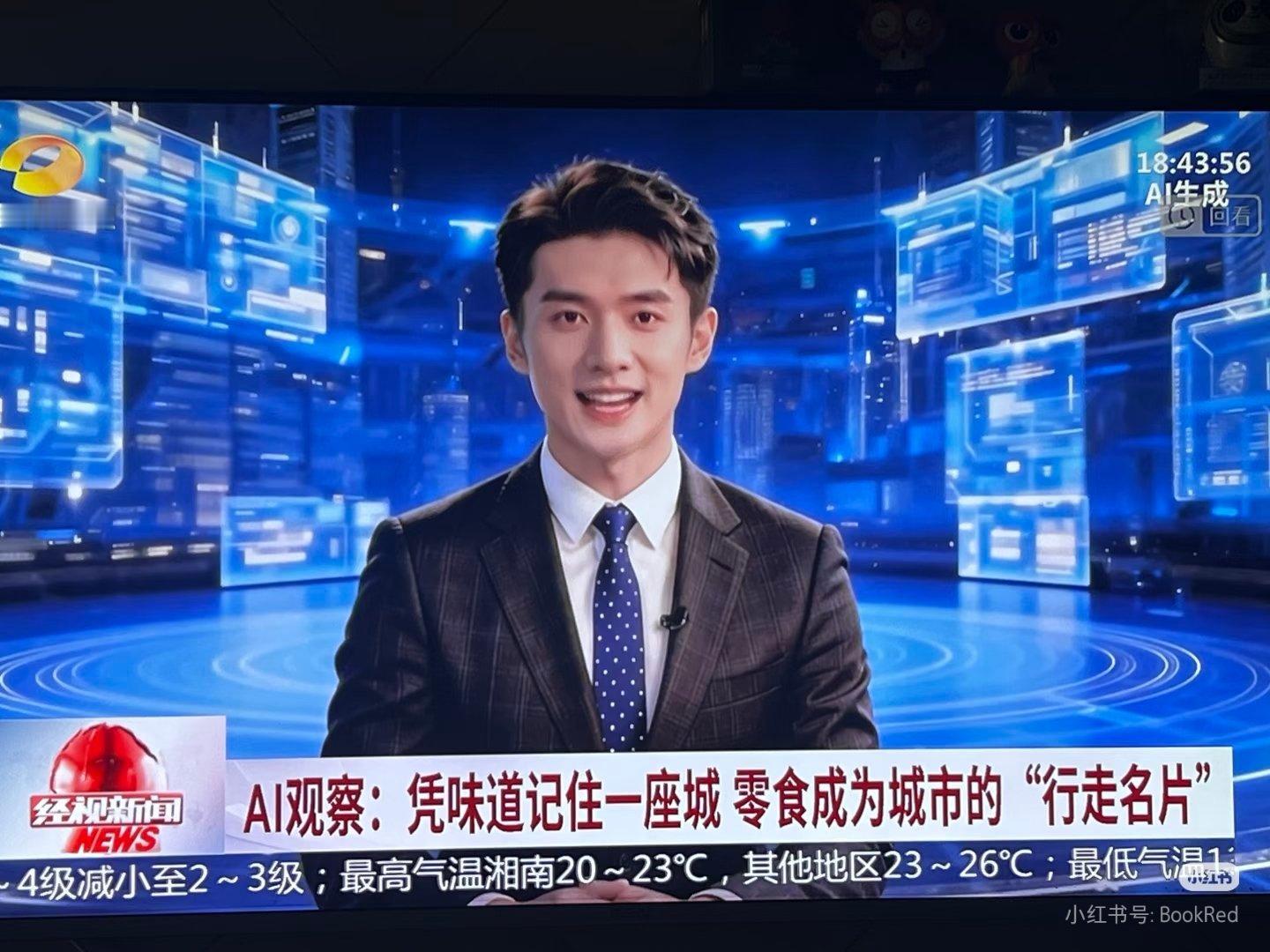 湖南地方台已经开始用ai播新闻了，看起来好诡异
