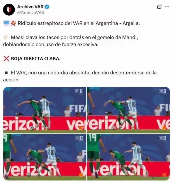 Ridiculo estrepitoso del VAR en el Argen