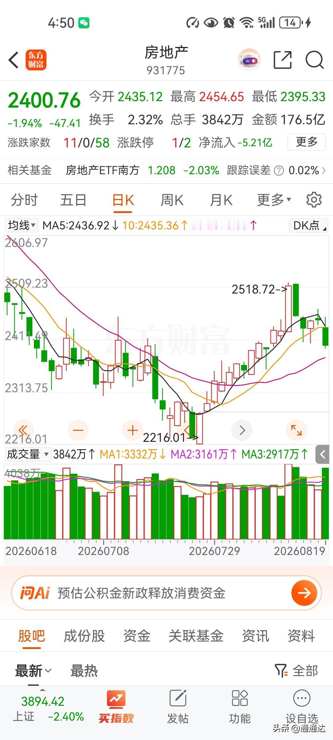 房地产实现止跌回稳只有两条路，要么涨工资涨一倍。要么就是扩大消费，人均八十平米，