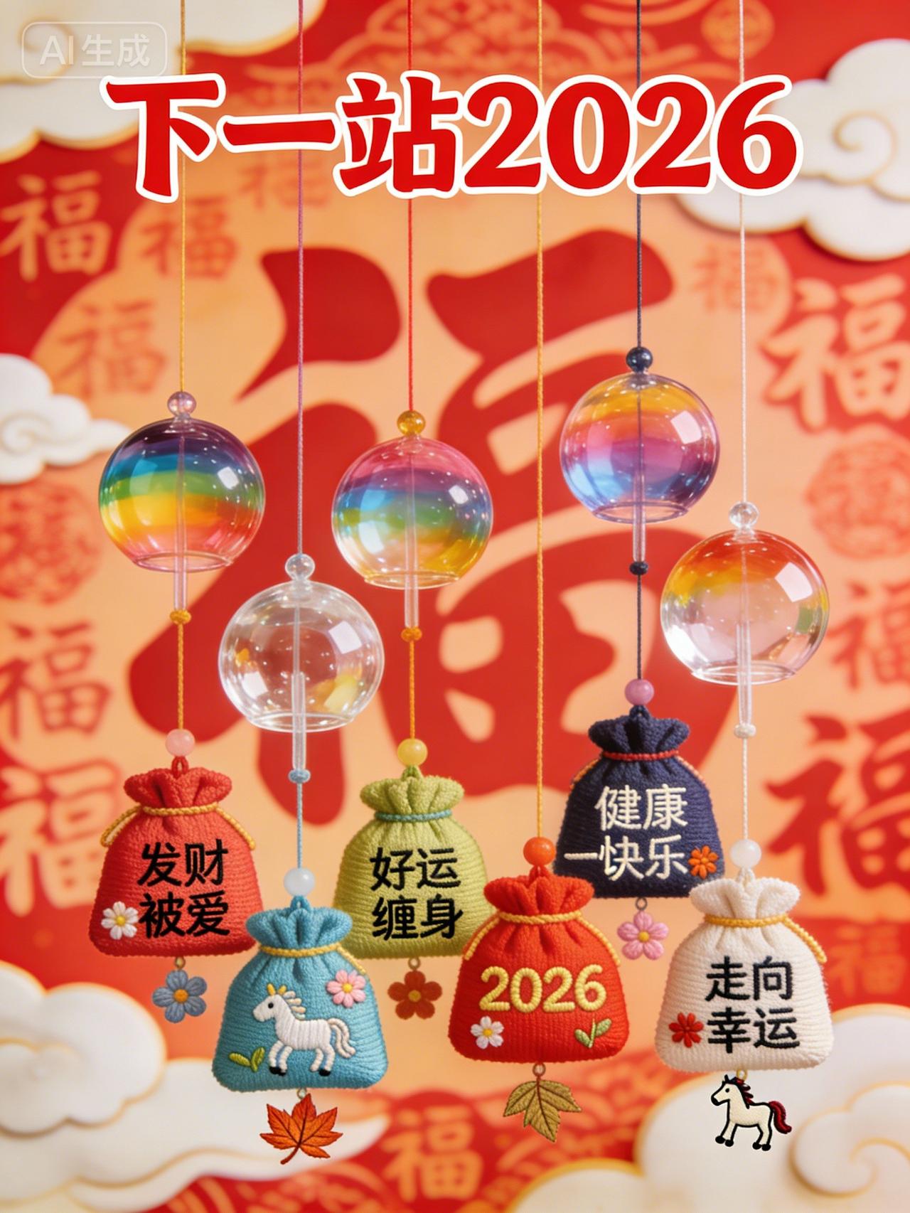 2026新年祈福挂饰，福气满满，好运连连！