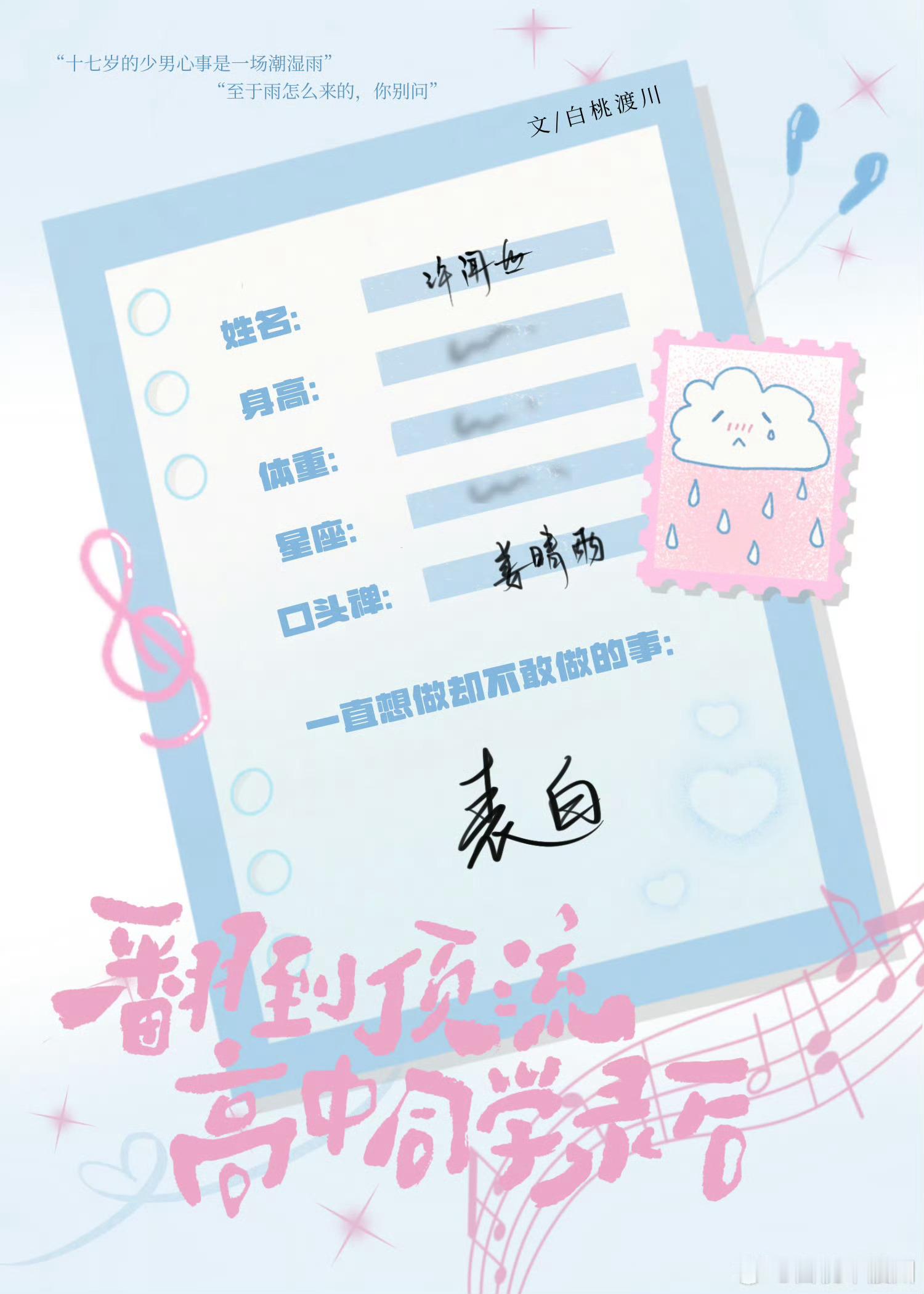 今天给大家分享一本暗恋成真的现言🌷《翻到顶流高中同学录后》   🌙作者：白桃
