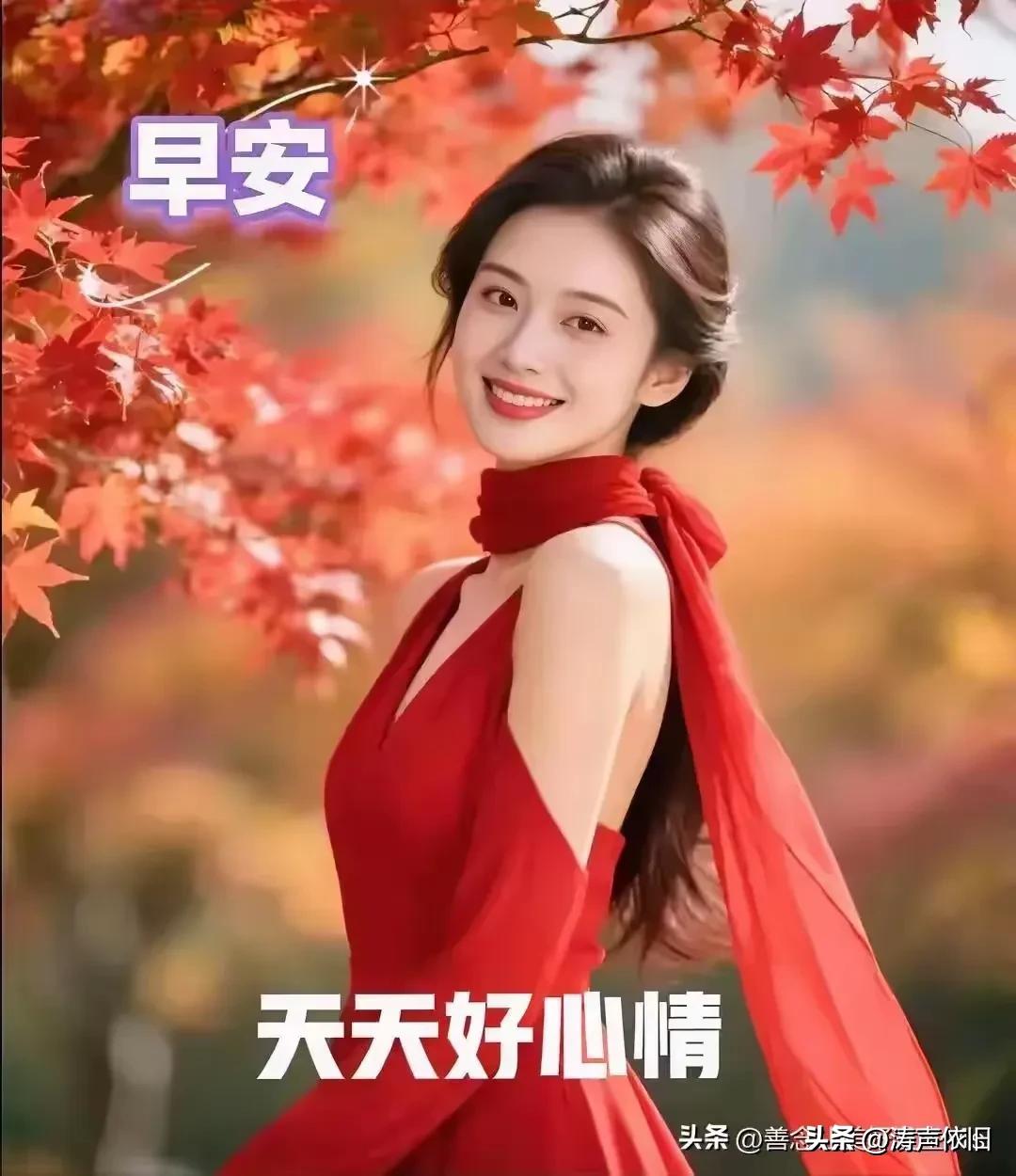 《五律·晨寄》

世事各奔忙，
相逢未敢忘。
一声晨问好，
万念寸心藏。
尺素含