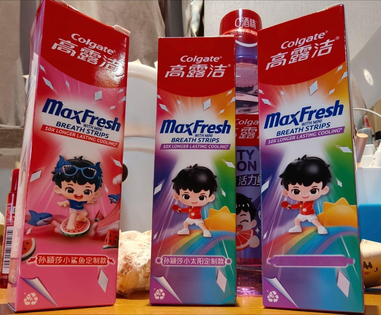 孙颖莎 完全是儿童牙膏 