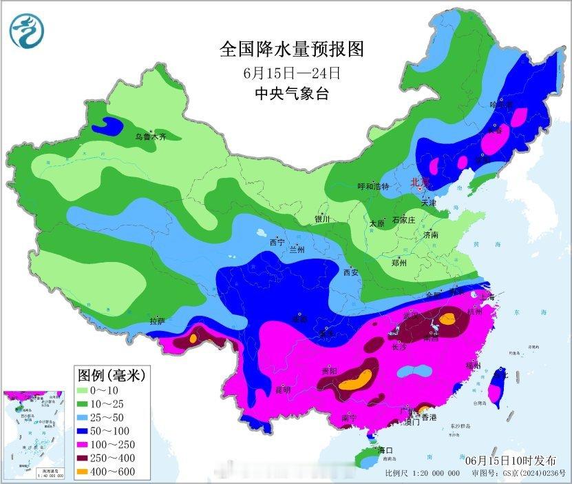 气象观察团 未来南方大部地区将泡在雨水中。 