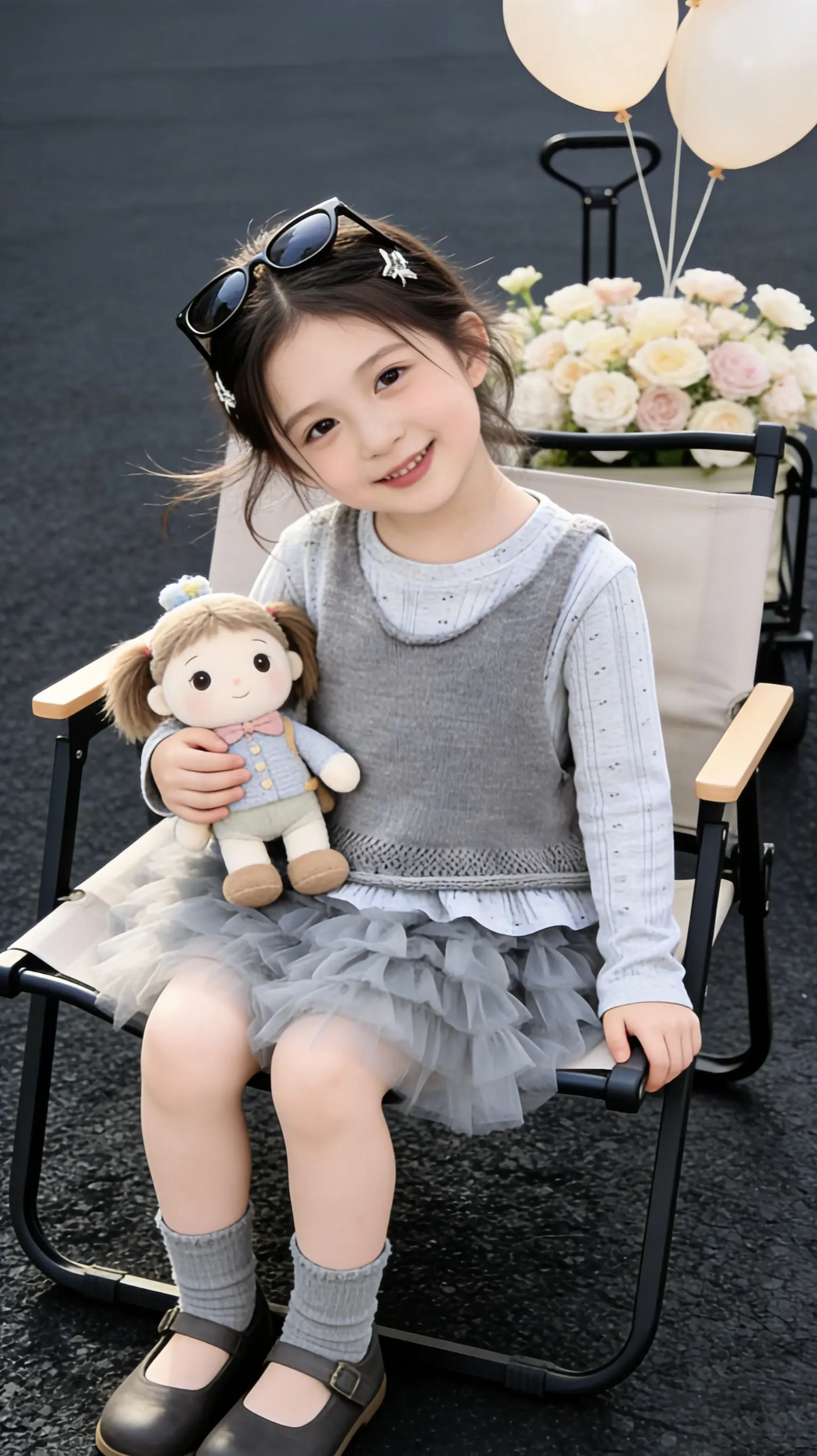 🎈 风里都是自由的味道，我的小少。谁懂啊！这套灰调穿搭也太显气质了吧...