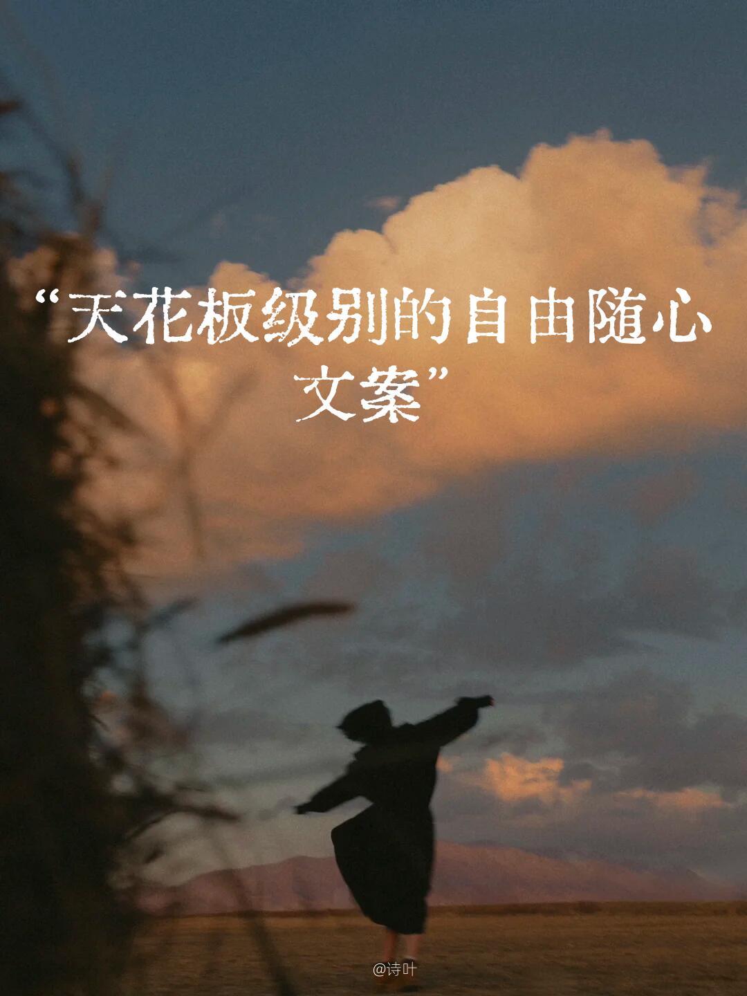 “天花板级别的自由随性文案” ​​​