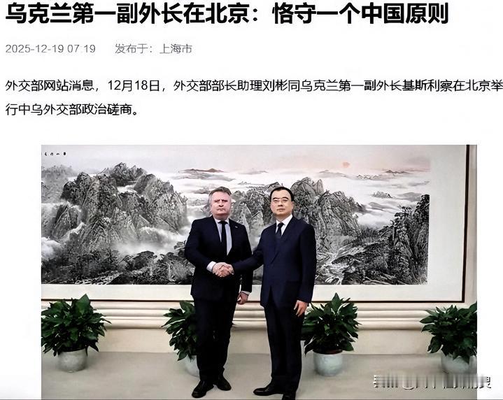 乌方访美前先赴华说明情况，背后的道道儿很实在

最近国际上有件新鲜事儿：乌克兰副