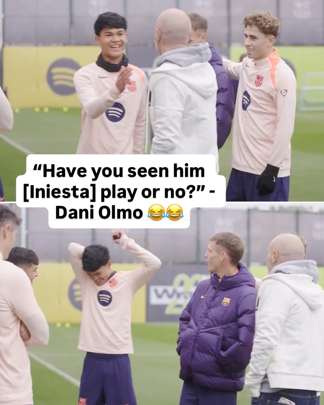 奥尔莫调侃17岁德罗： “你到底有没有看过他（伊涅斯塔）踢球？”😂😂😂😂