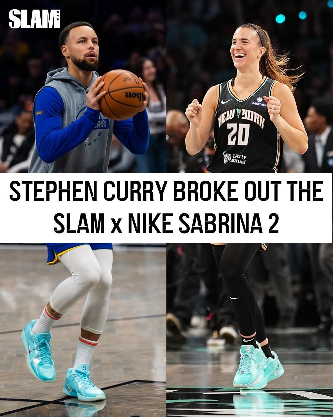 库里今天热身穿的鞋——Nike Sabrina 2 