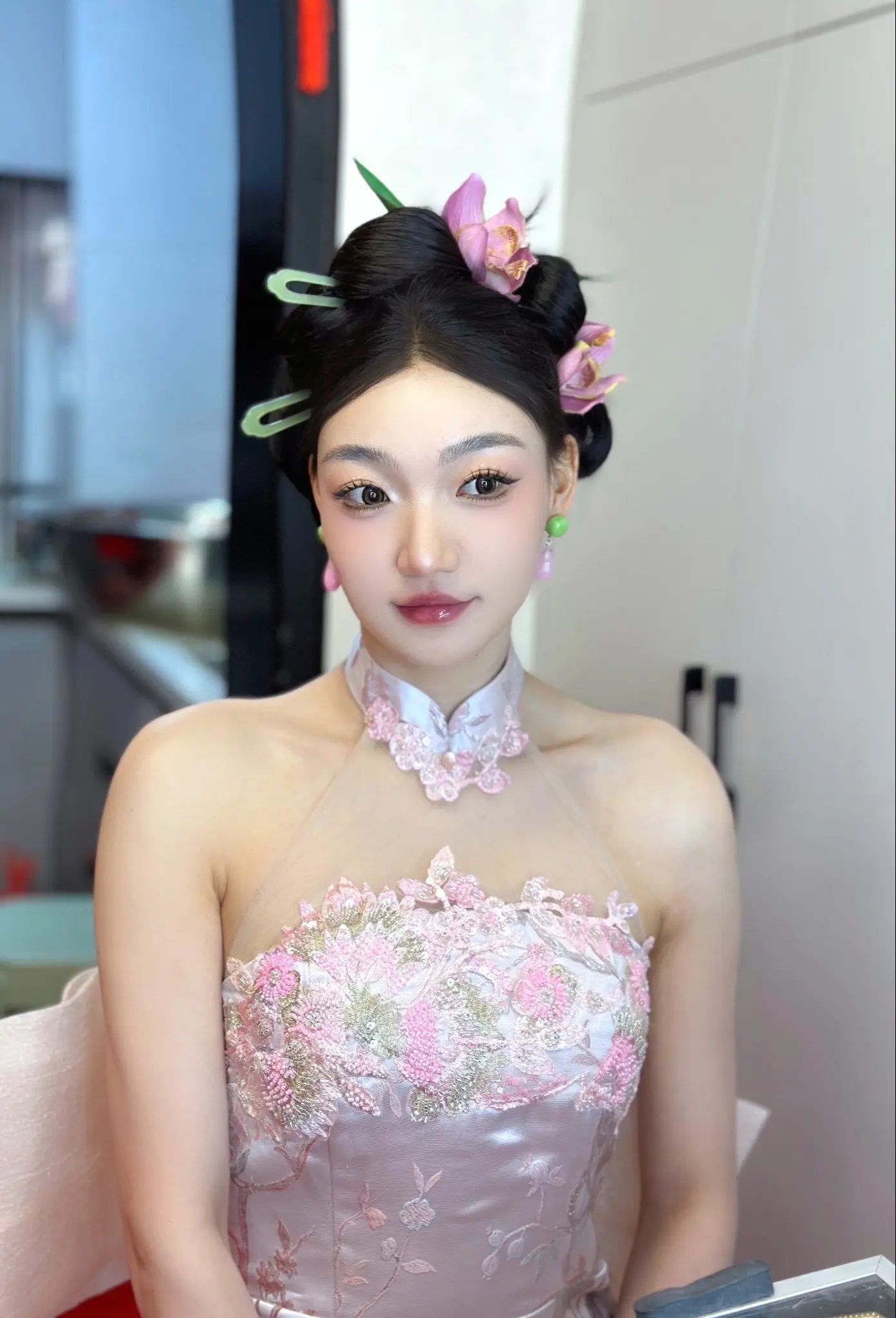 甜美系 新中式新娘造型 晨袍