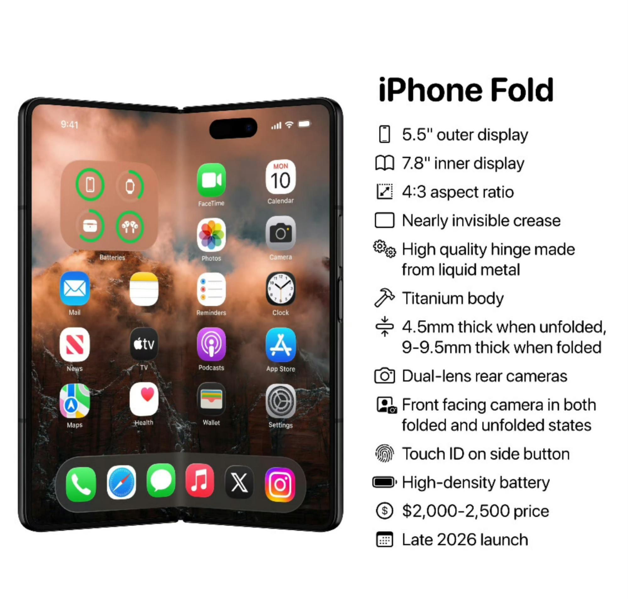 曝折叠屏iPhone今秋启动生产苹果设计的折叠屏终于要开始生产了，从去年铰链设计