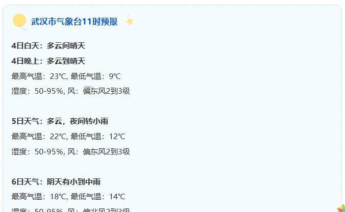 武汉阴雨+冷空气连番上阵】本月以来武汉持续多云天气，早晚气温较低局地大雾天气多发