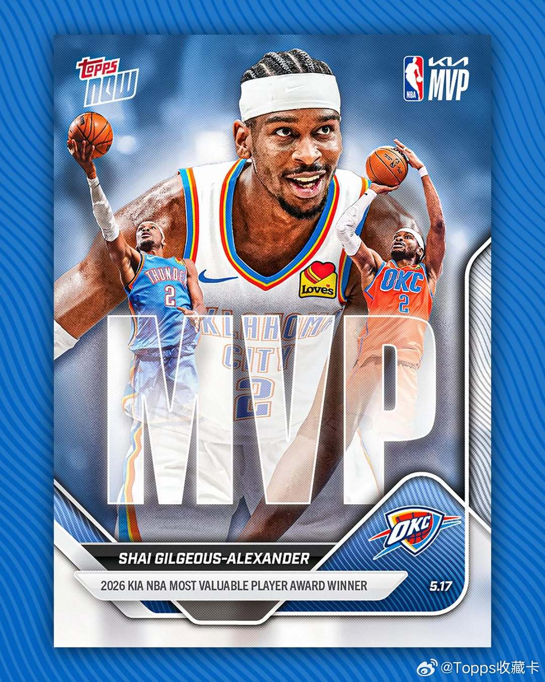 ⚡️Topps NOW 见证 SGA 蝉联 MVPTopps NOW 作为卡圈的