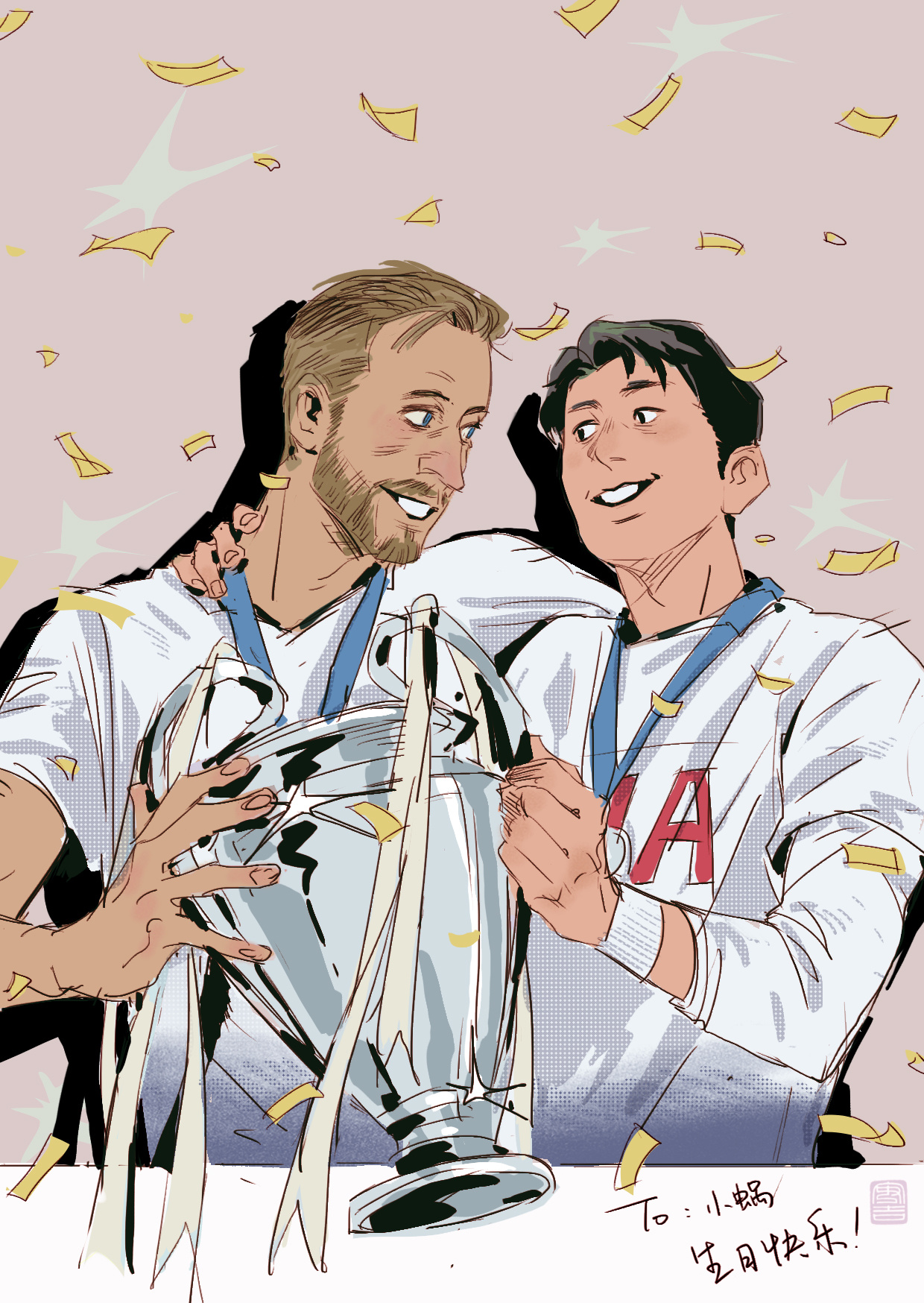 画了的cp！生日快乐🎂[春游家族] ​​​