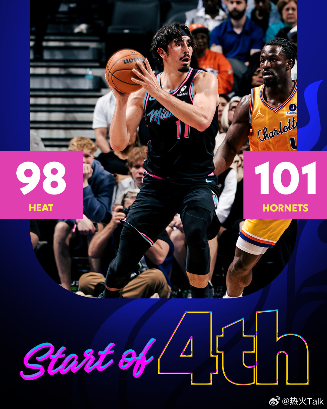 今天这比赛好看热火vs黄蜂