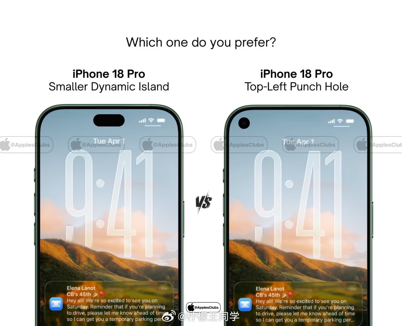 iPhone18Pro灵动岛或变小在iPhone17 Pro时代就有传言说灵动岛