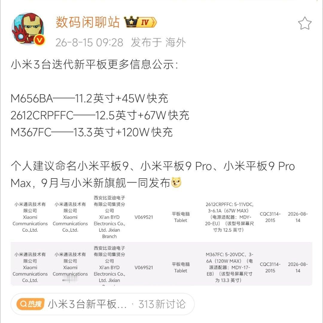 小米新款平板也要上“Pro Max”了